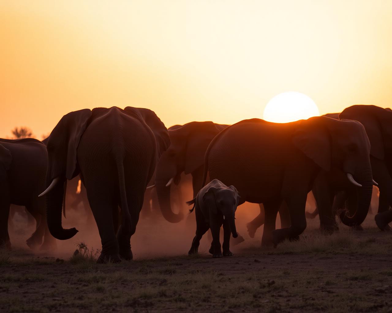 Herd of elephants