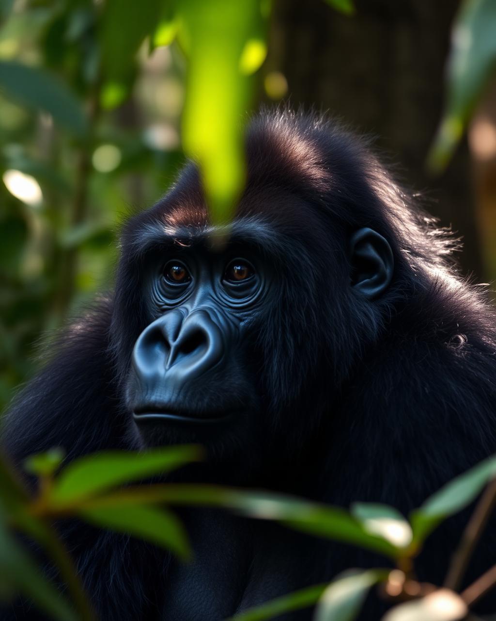 Mountain gorilla in Bwindi